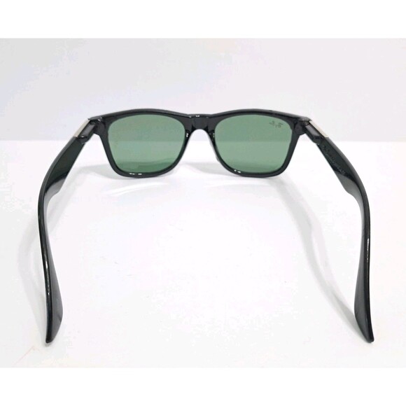 Ray Ban Wayfarer Classic Gloss Frame Sunglasses Black Green Shades Polarized - Picture 4 of 8